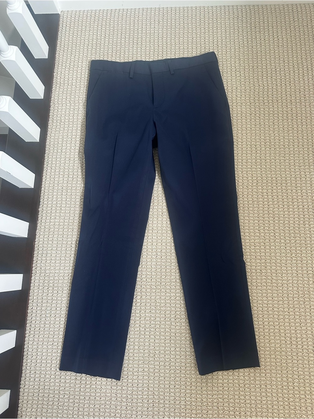 Express Slim Dress Pants - Navy Blue